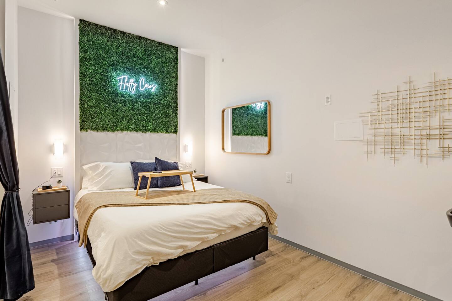 Barndo 3A · North one-bedroom at Cedar Pond Farms in Jefferson City — a one-bedroom barndominium suite on a working farm with Scottish Highland cattle.